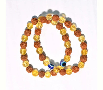 Citrine Rudraksha Bracelet